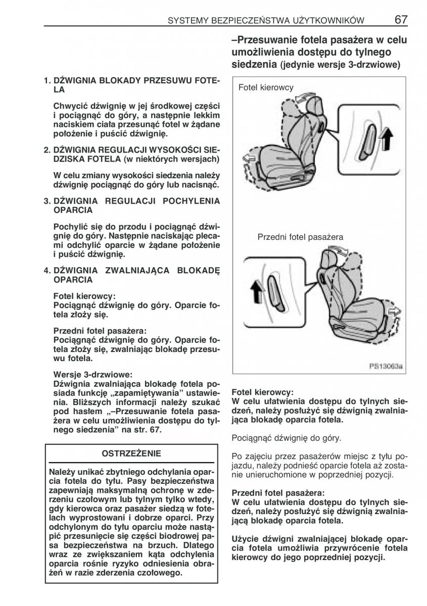 Toyota Yaris II 2 instrukcja obslugi / page 78