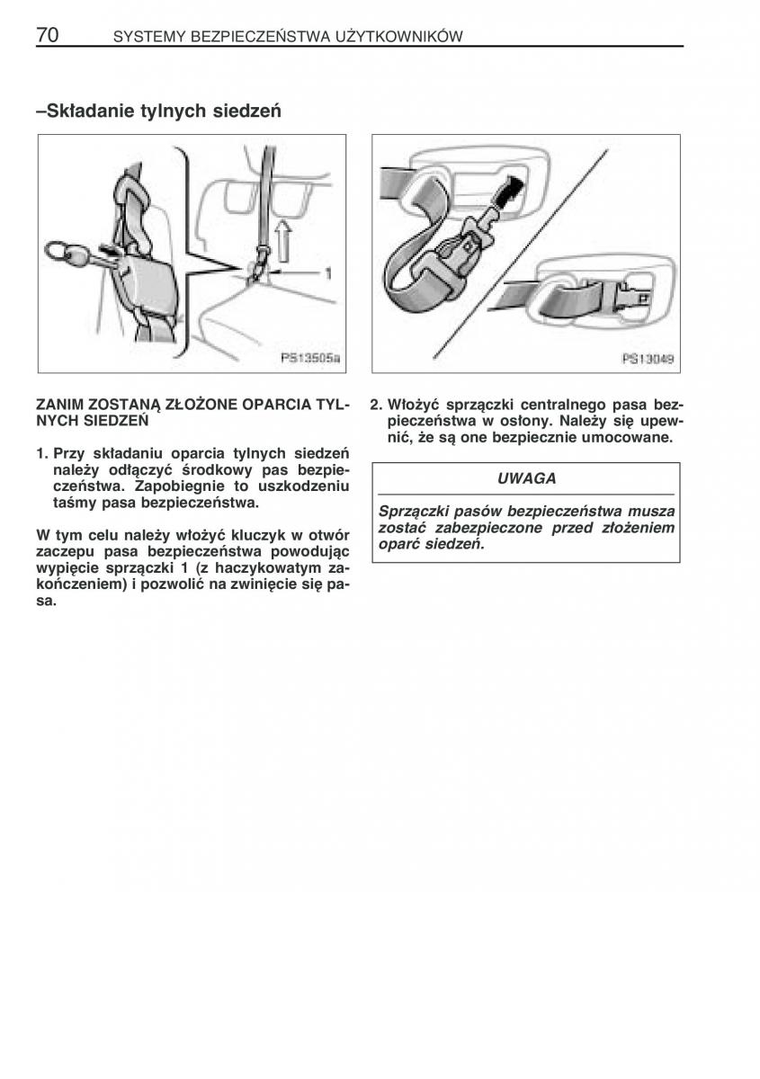 Toyota Yaris II 2 instrukcja obslugi / page 81