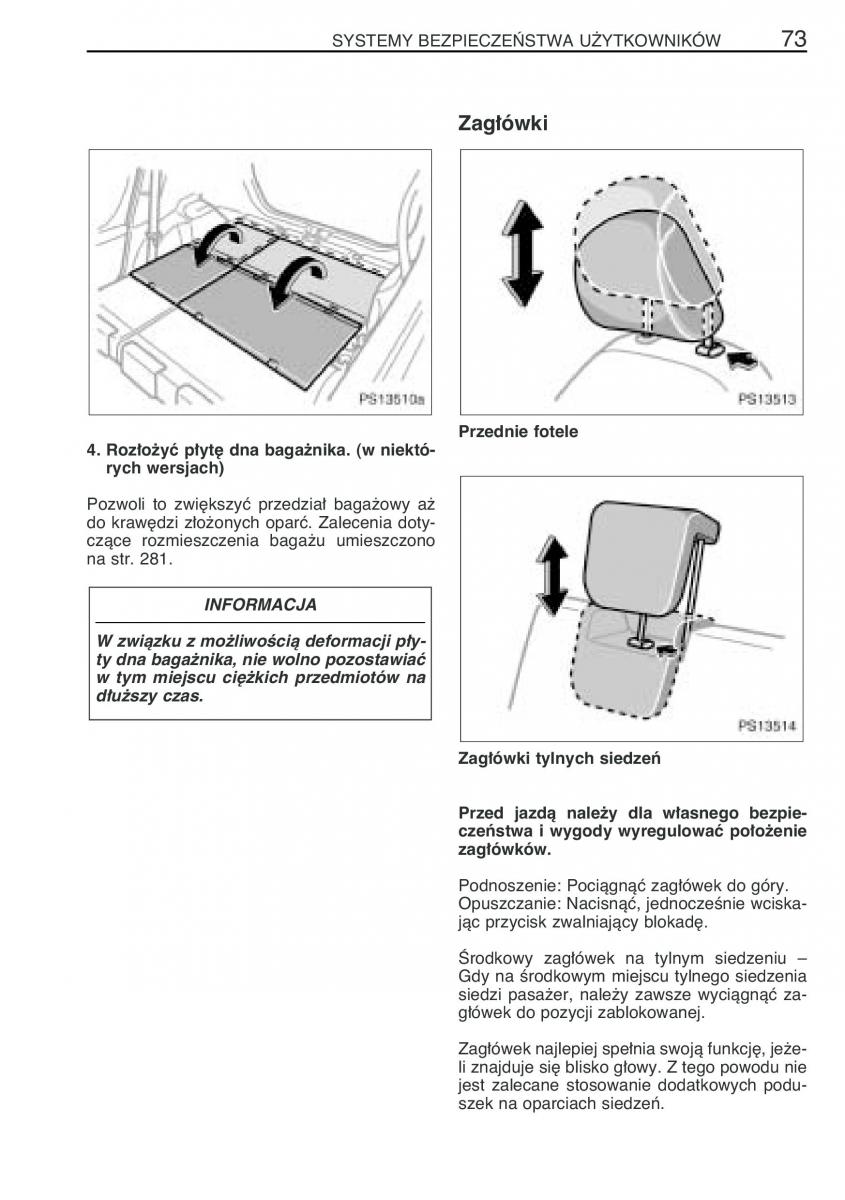 Toyota Yaris II 2 instrukcja obslugi / page 84