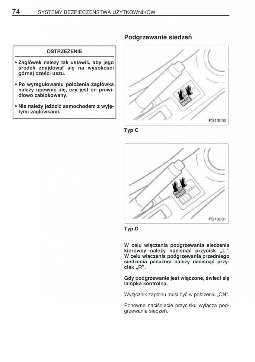 Toyota Yaris II 2 instrukcja obslugi / page 85