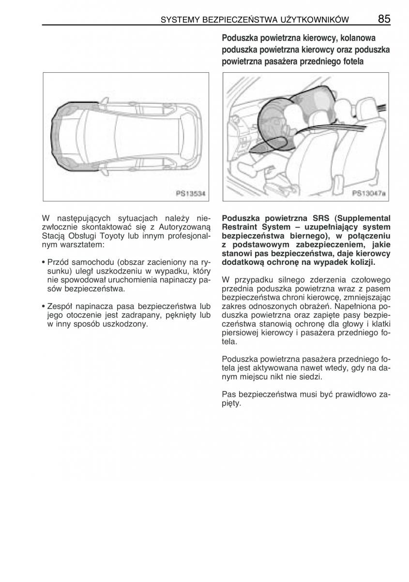 Toyota Yaris II 2 instrukcja obslugi / page 96