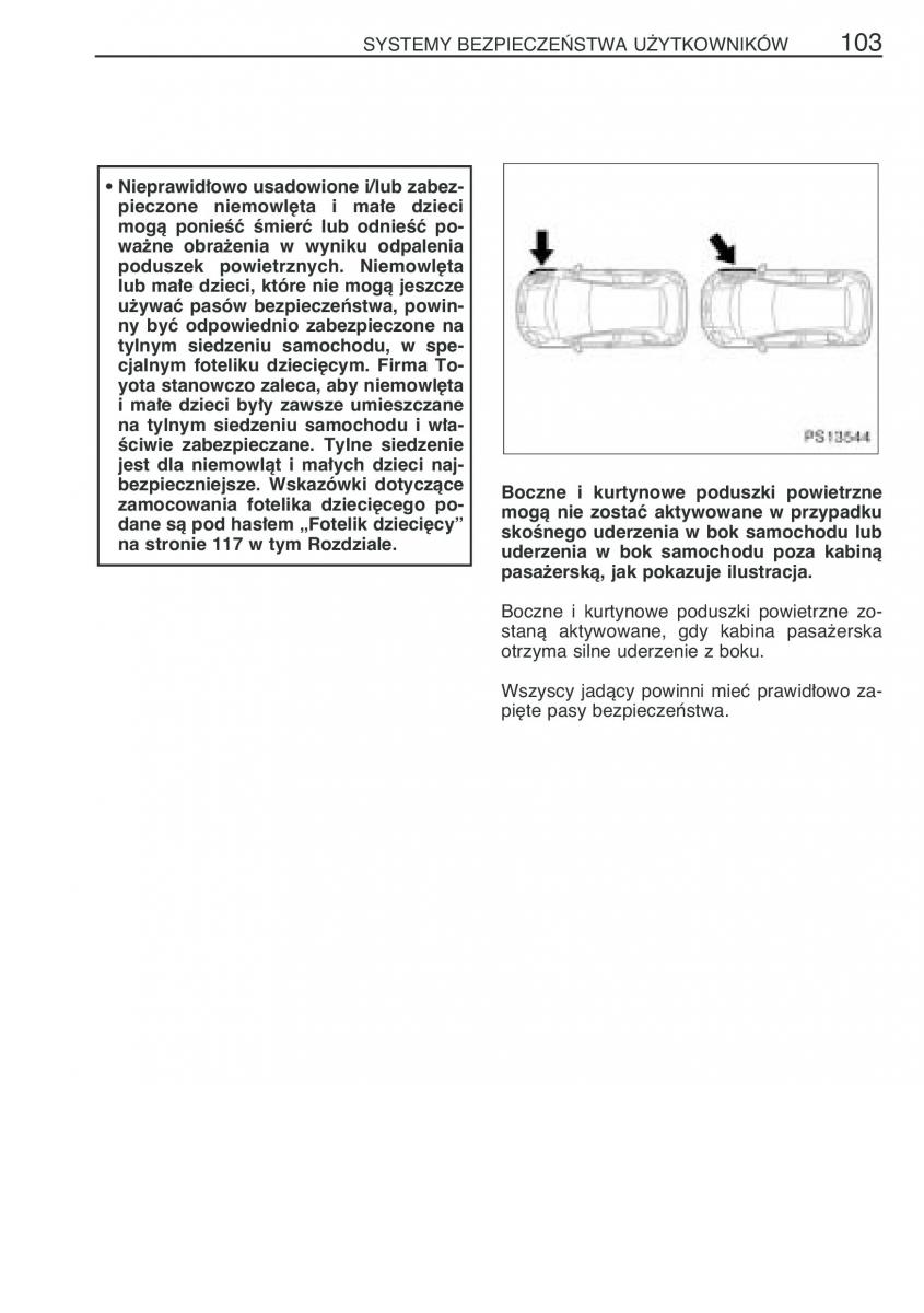 Toyota Yaris II 2 instrukcja obslugi / page 114