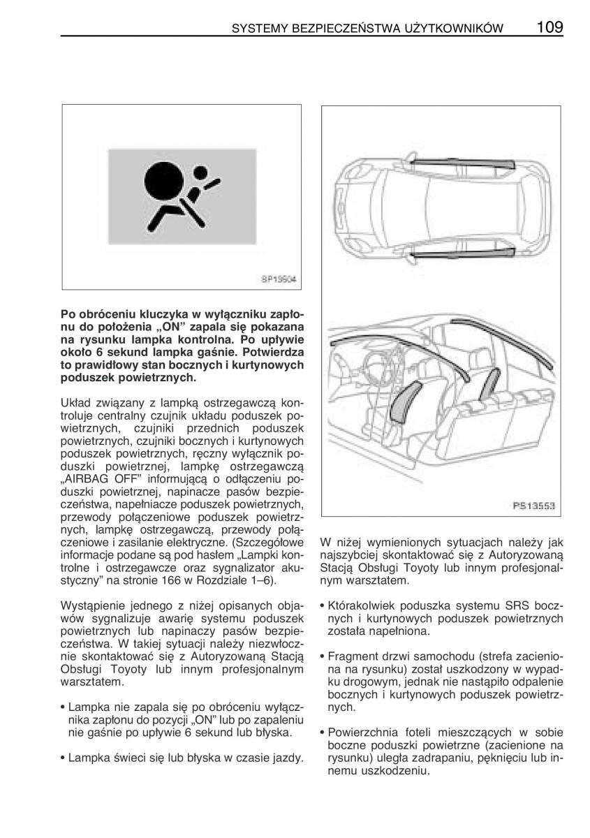 Toyota Yaris II 2 instrukcja obslugi / page 120