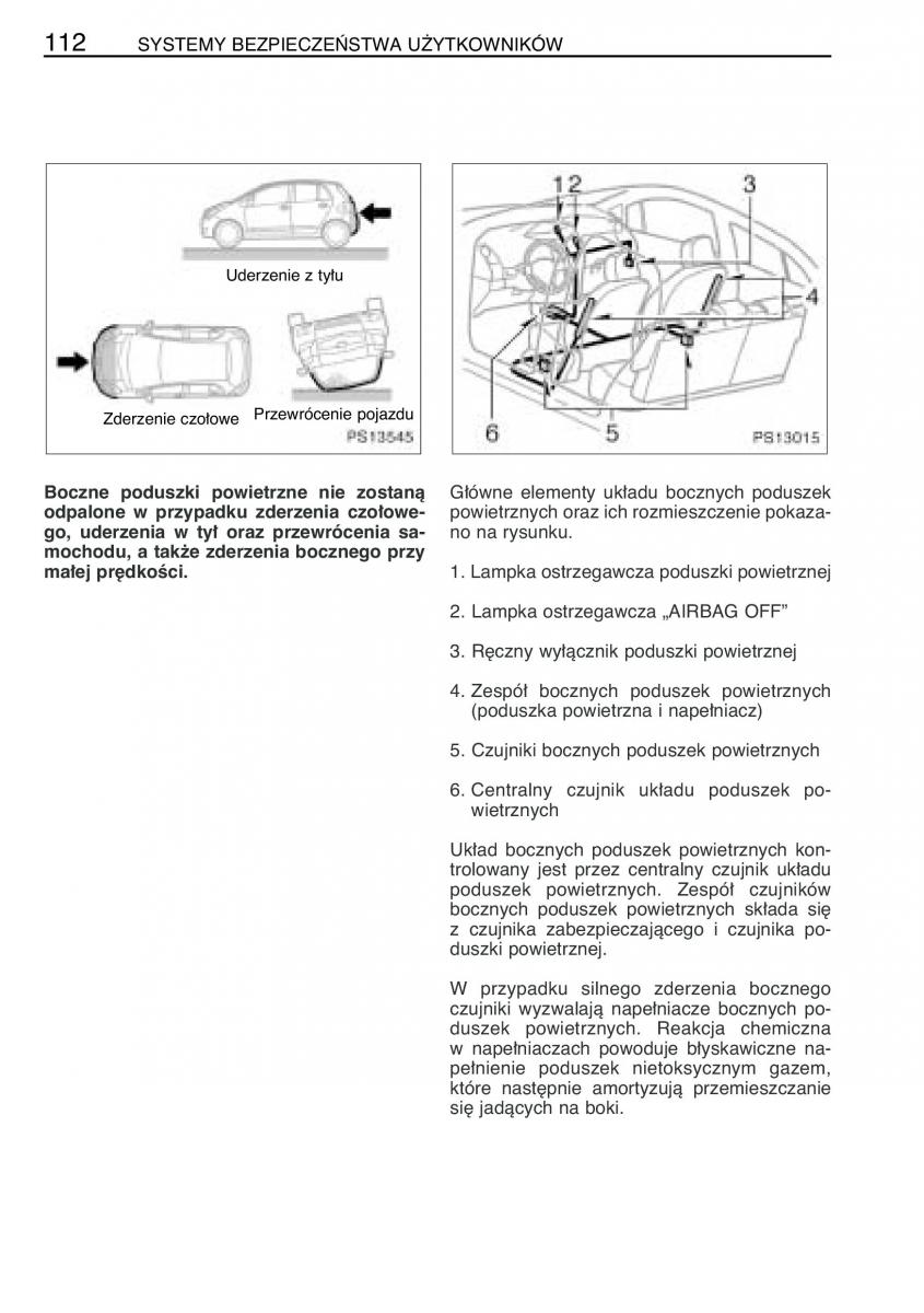 Toyota Yaris II 2 instrukcja obslugi / page 123