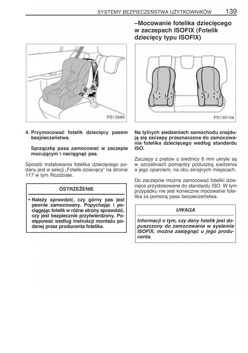 Toyota Yaris II 2 instrukcja obslugi / page 150