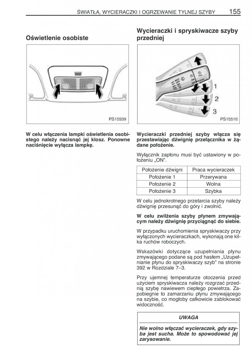 Toyota Yaris II 2 instrukcja obslugi / page 166