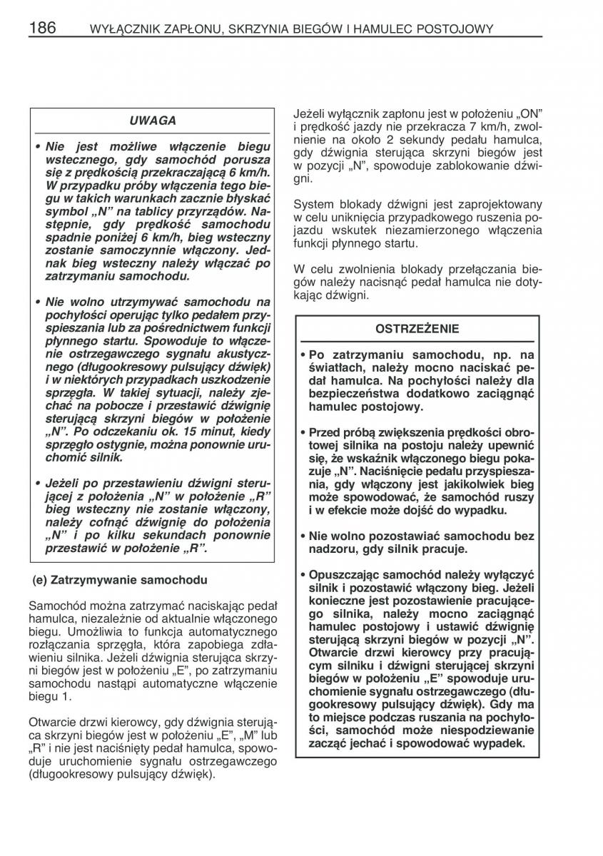 Toyota Yaris II 2 instrukcja obslugi / page 197