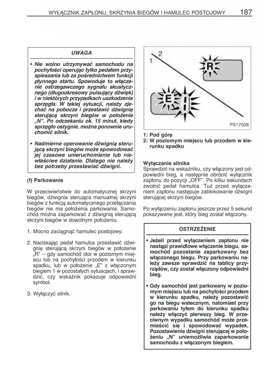 Toyota Yaris II 2 instrukcja obslugi / page 198