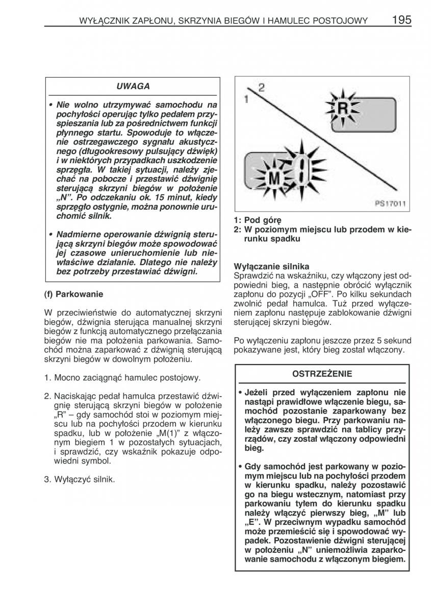 Toyota Yaris II 2 instrukcja obslugi / page 206