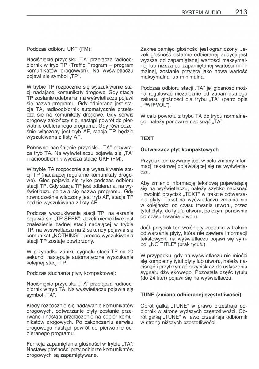 Toyota Yaris II 2 instrukcja obslugi / page 224