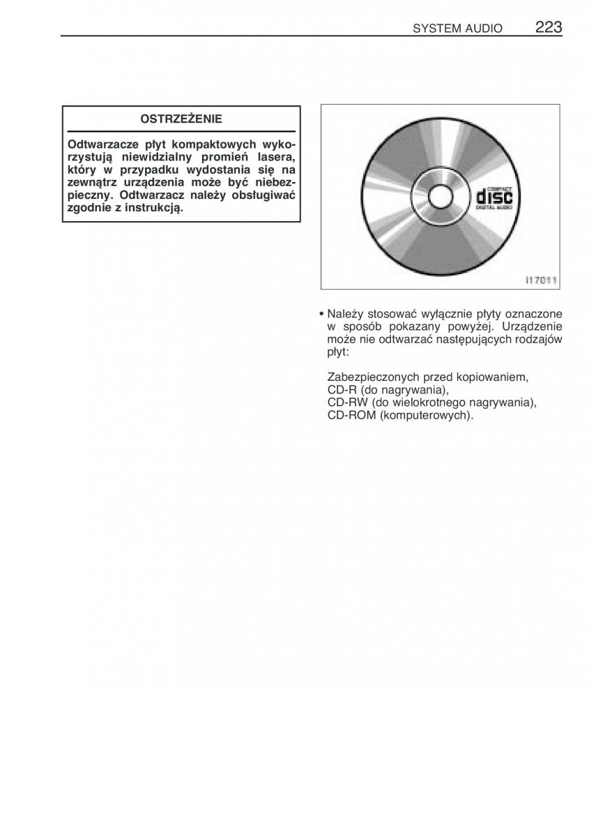 Toyota Yaris II 2 instrukcja obslugi / page 234