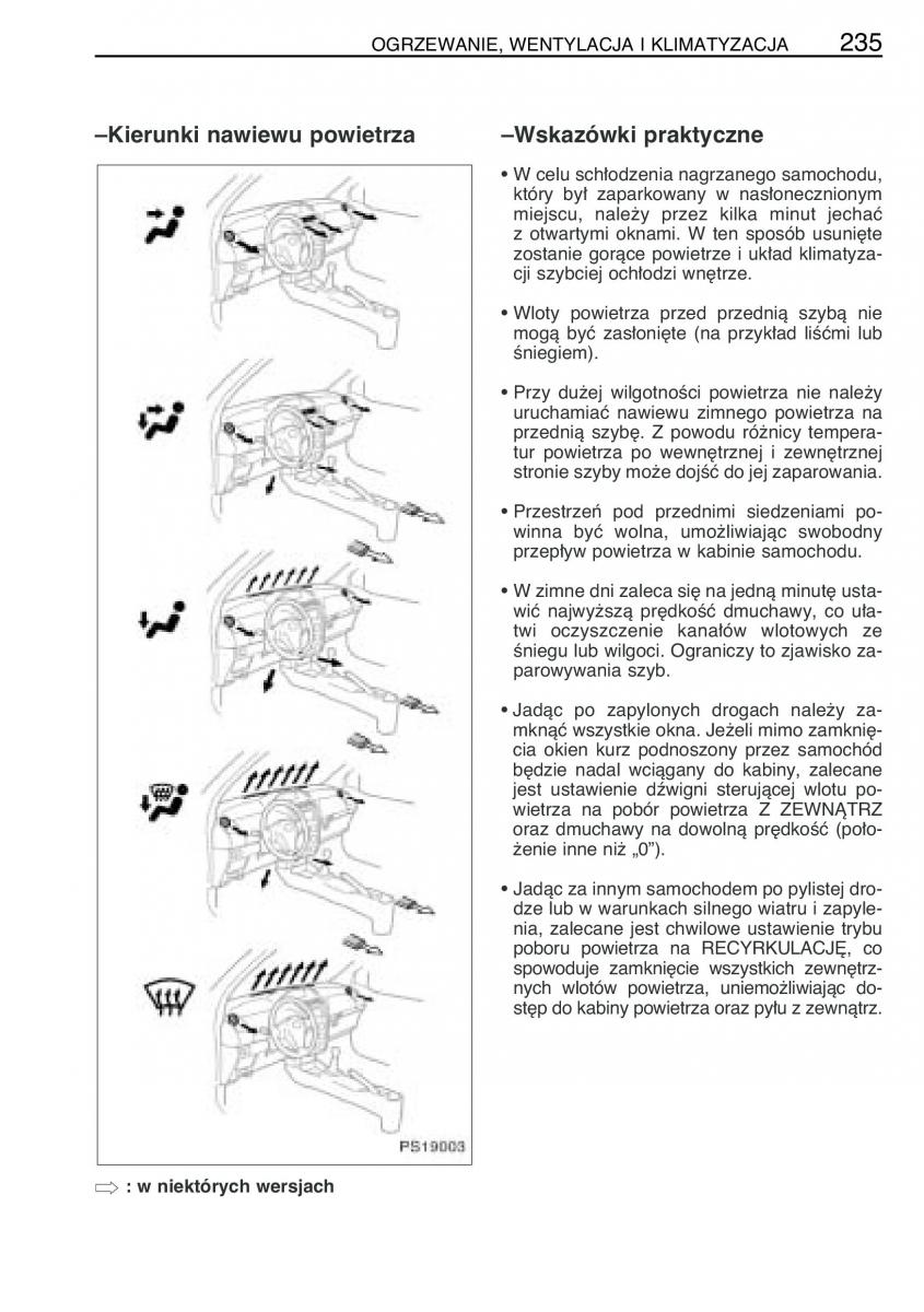 Toyota Yaris II 2 instrukcja obslugi / page 246