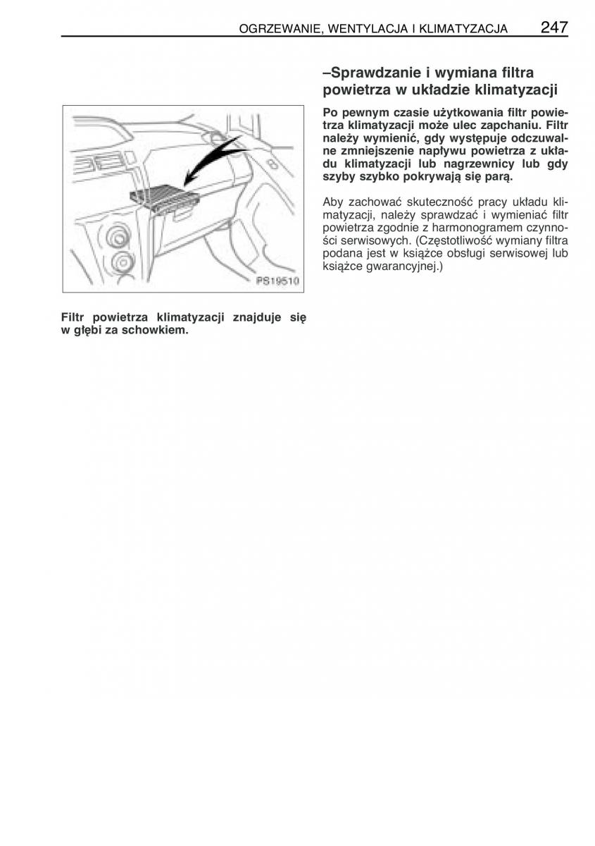 Toyota Yaris II 2 instrukcja obslugi / page 258