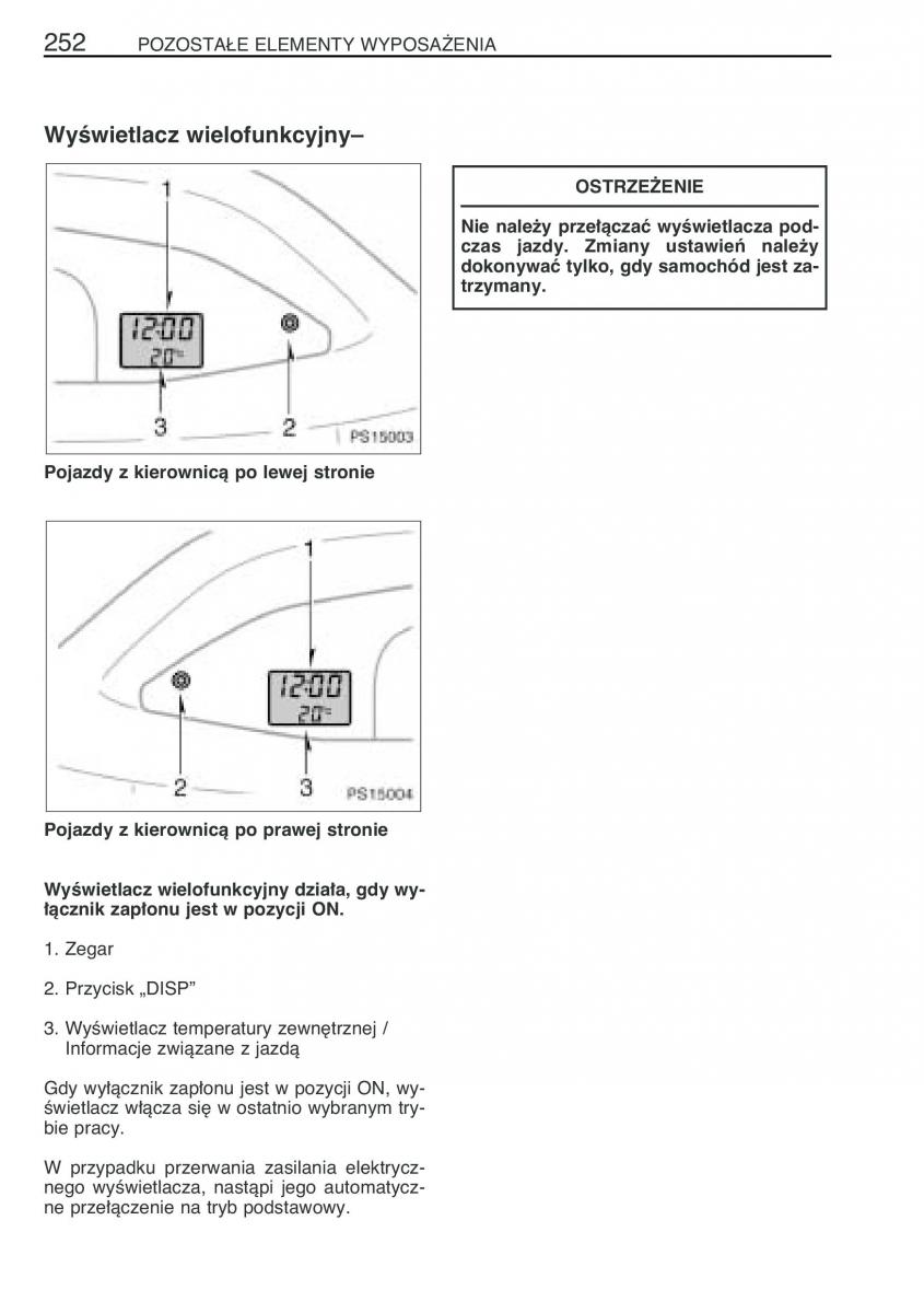 Toyota Yaris II 2 instrukcja obslugi / page 263