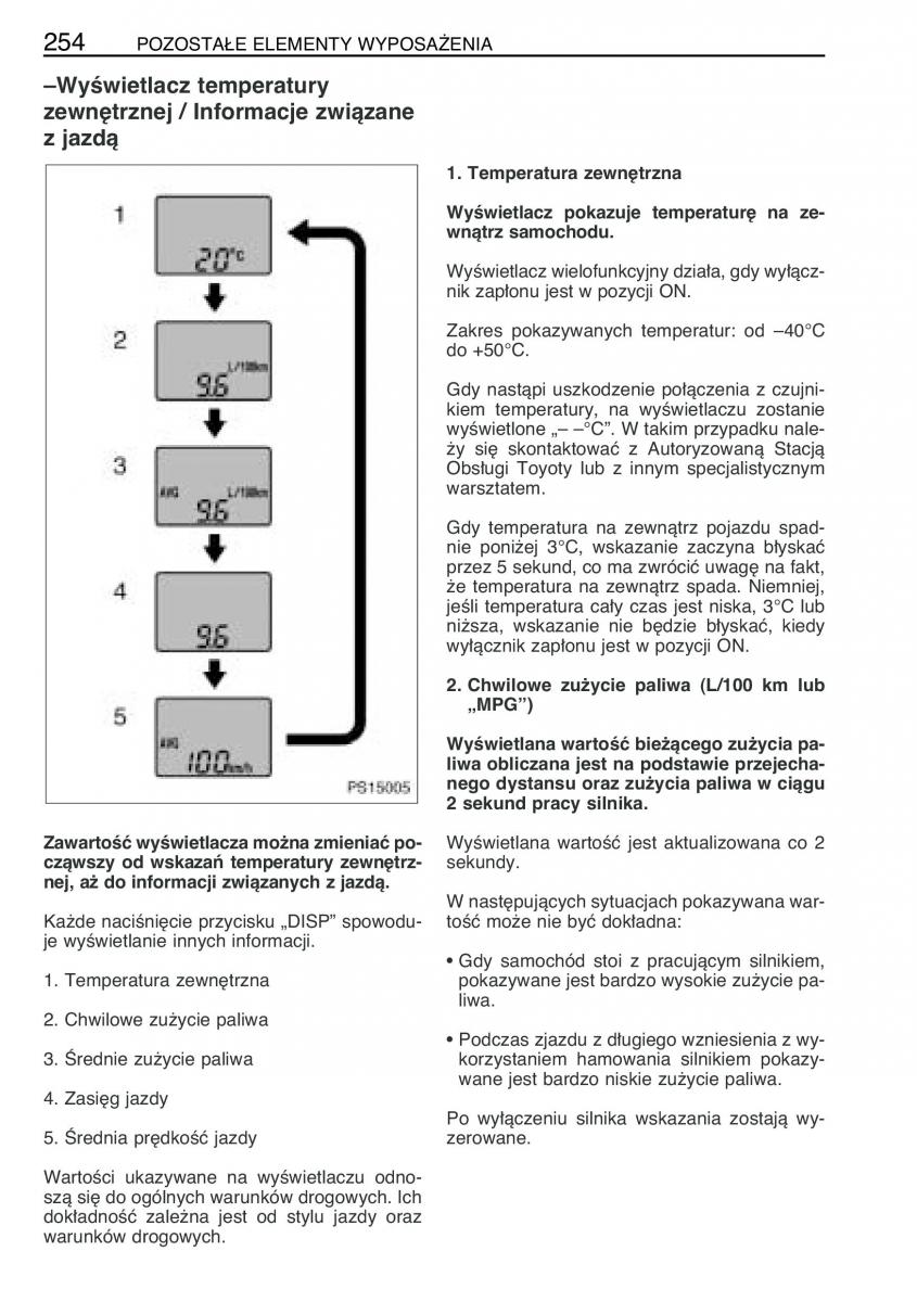 Toyota Yaris II 2 instrukcja obslugi / page 265