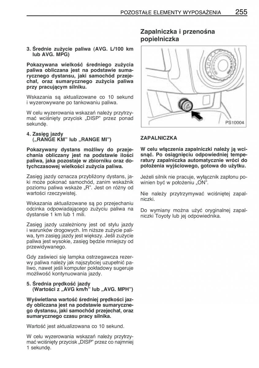 Toyota Yaris II 2 instrukcja obslugi / page 266