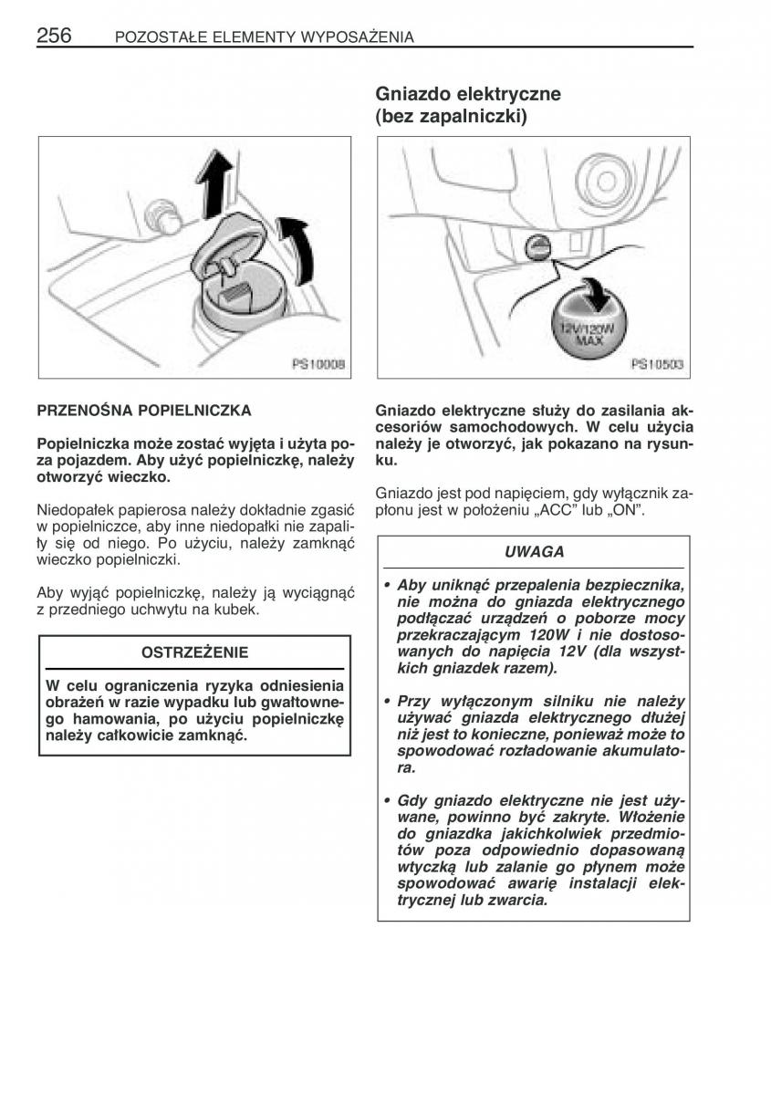 Toyota Yaris II 2 instrukcja obslugi / page 267