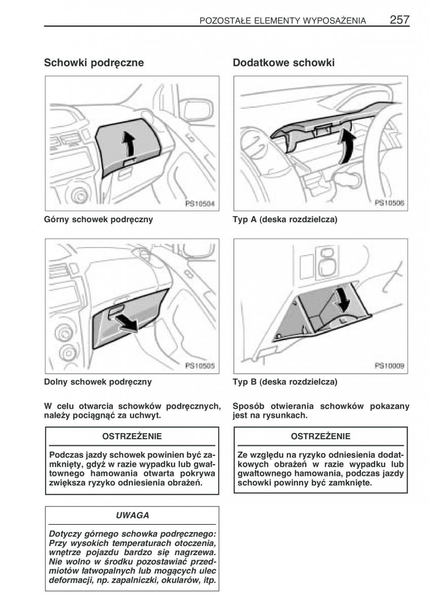 Toyota Yaris II 2 instrukcja obslugi / page 268