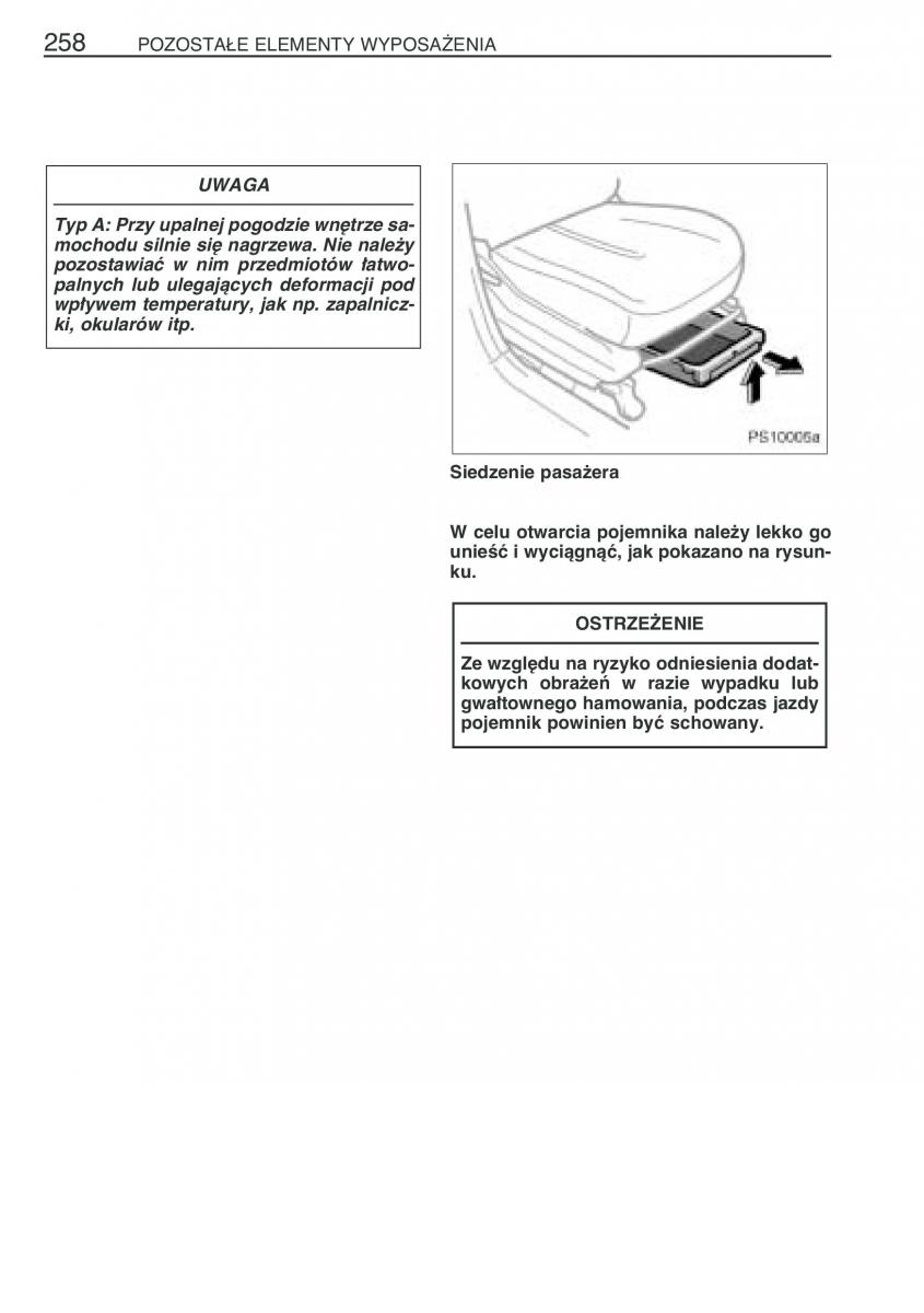 Toyota Yaris II 2 instrukcja obslugi / page 269