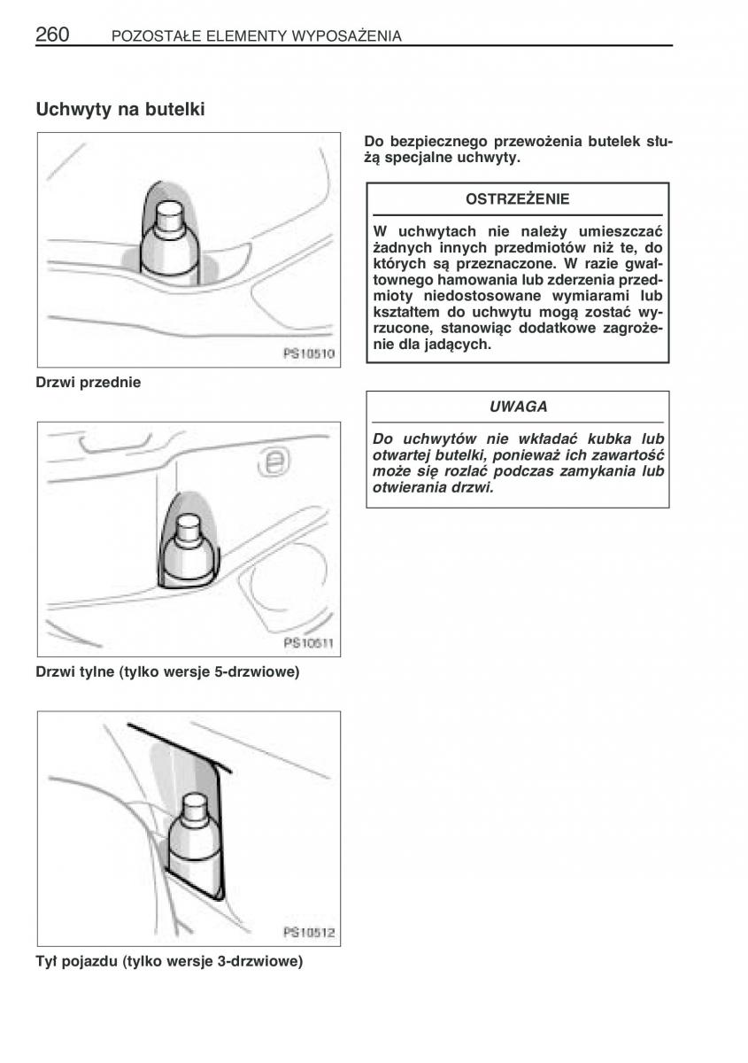 Toyota Yaris II 2 instrukcja obslugi / page 271