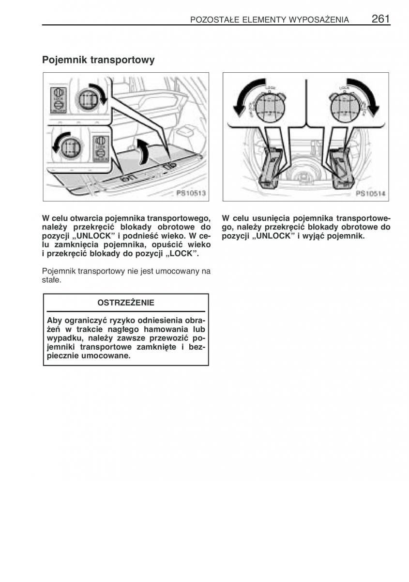 Toyota Yaris II 2 instrukcja obslugi / page 272