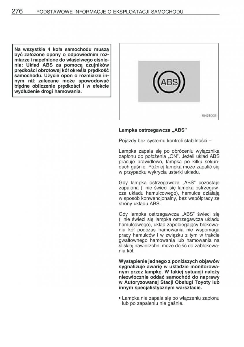 Toyota Yaris II 2 instrukcja obslugi / page 287