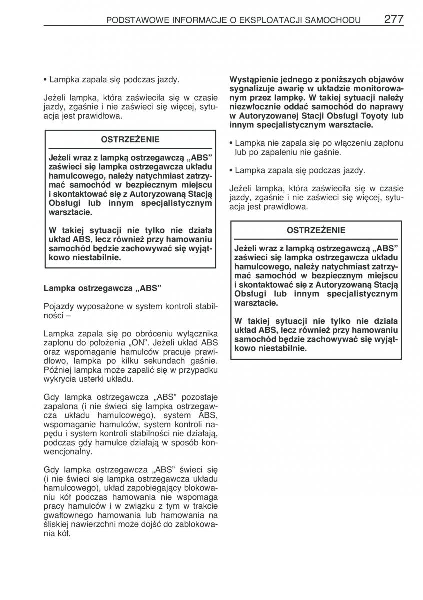 Toyota Yaris II 2 instrukcja obslugi / page 288