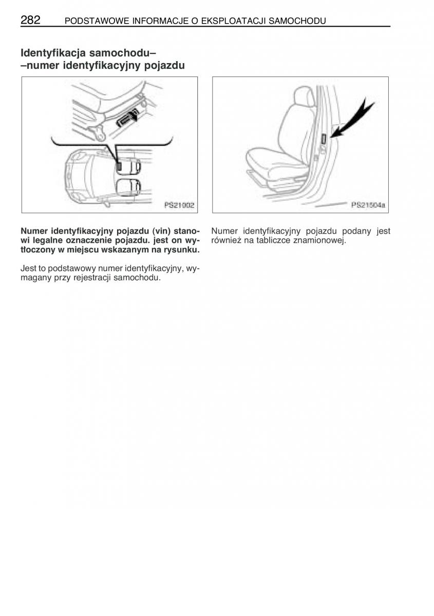 Toyota Yaris II 2 instrukcja obslugi / page 293