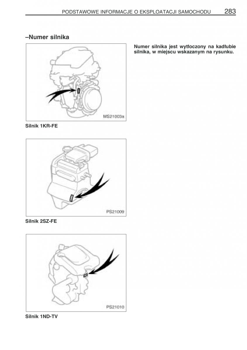 Toyota Yaris II 2 instrukcja obslugi / page 294