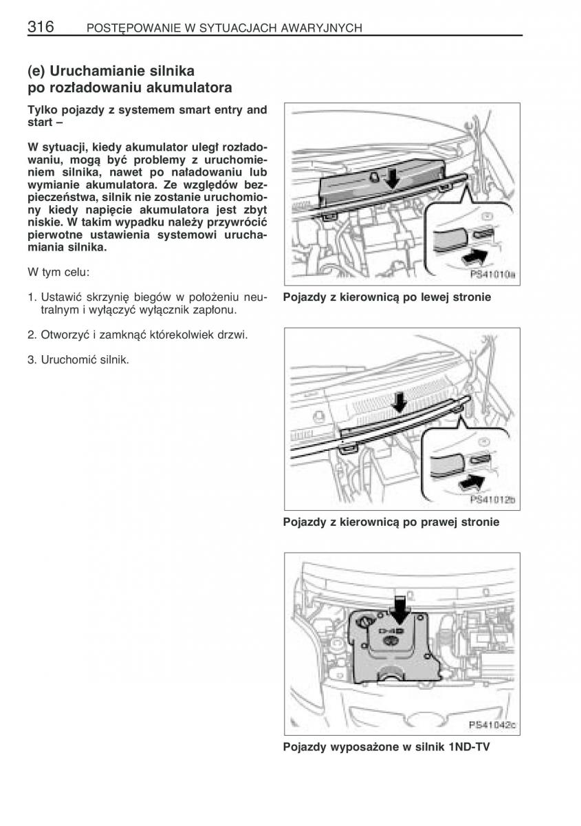 Toyota Yaris II 2 instrukcja obslugi / page 327