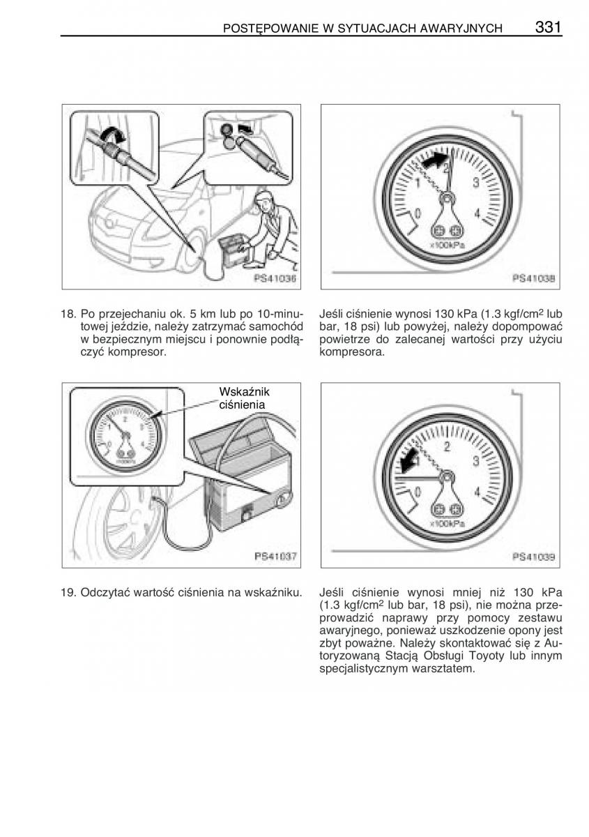 Toyota Yaris II 2 instrukcja obslugi / page 342