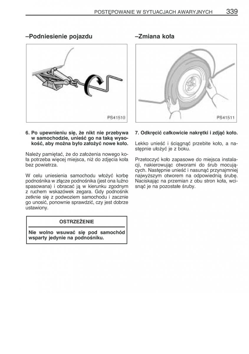 Toyota Yaris II 2 instrukcja obslugi / page 350