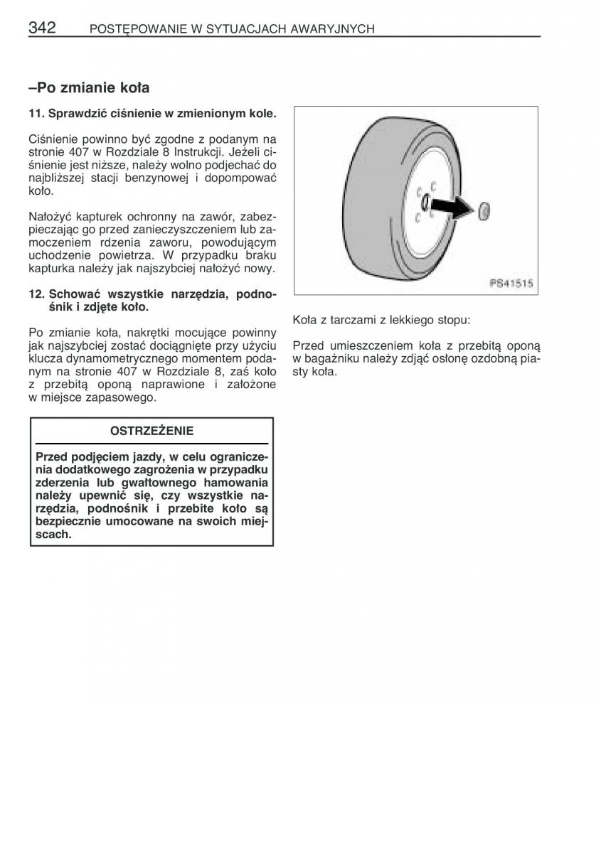 Toyota Yaris II 2 instrukcja obslugi / page 353