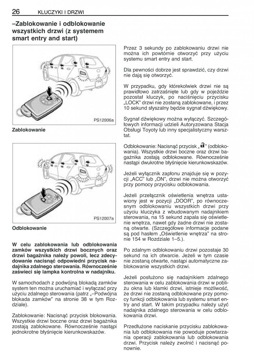 Toyota Yaris II 2 instrukcja obslugi / page 37