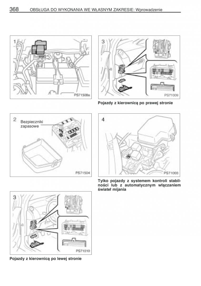 Toyota Yaris II 2 instrukcja obslugi / page 379