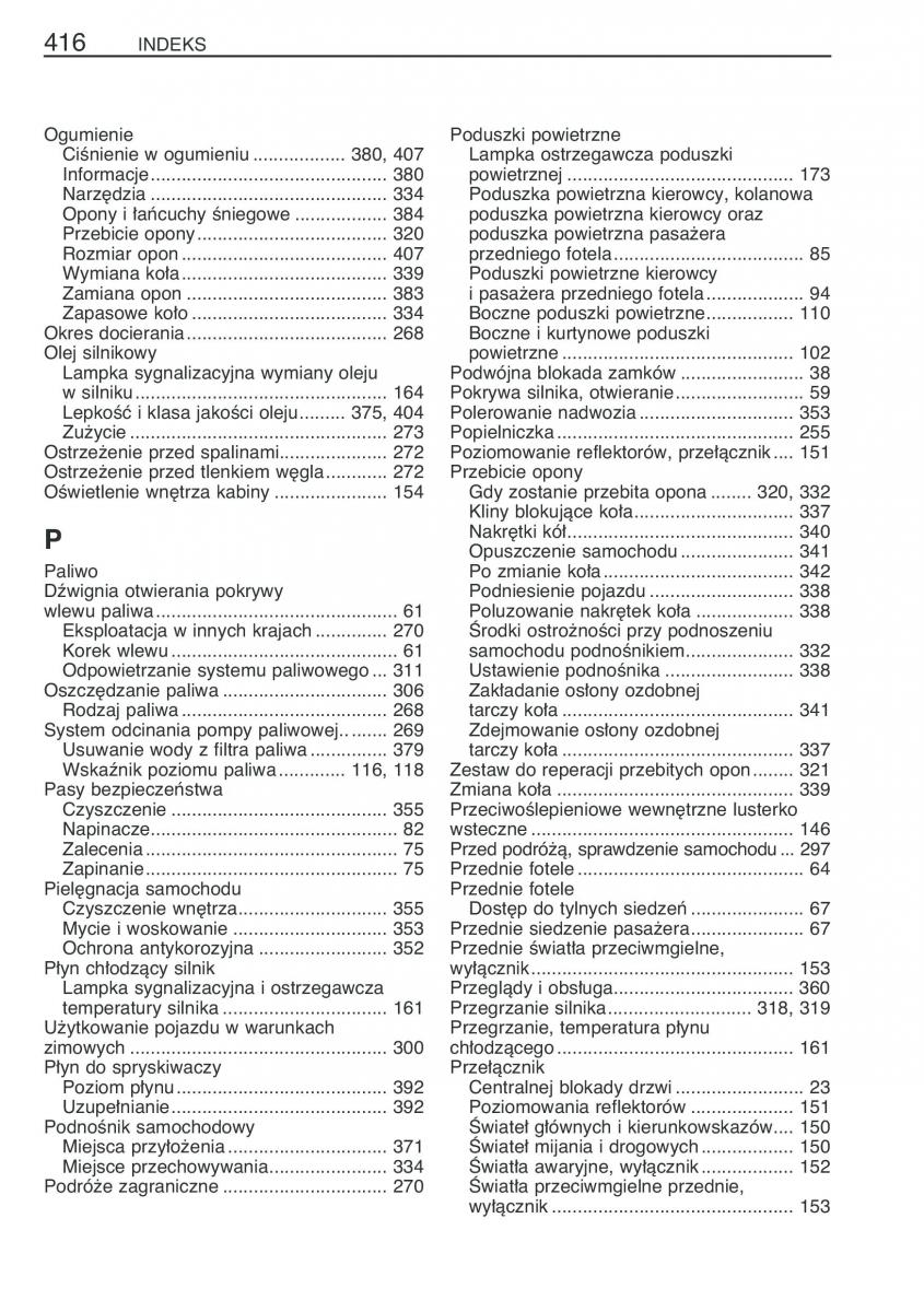 Toyota Yaris II 2 instrukcja obslugi / page 427