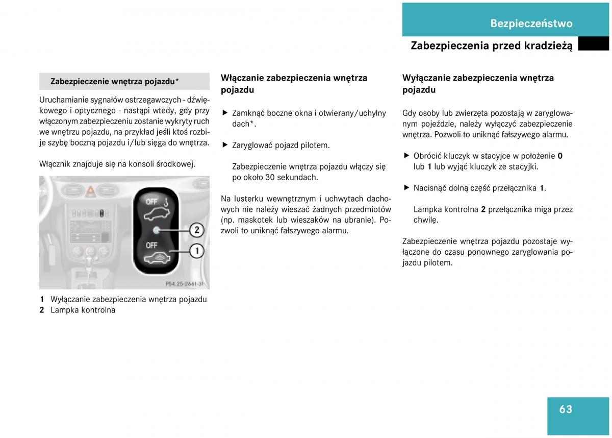 Mercedes Benz A Class W168 instrukcja obslugi / page 64