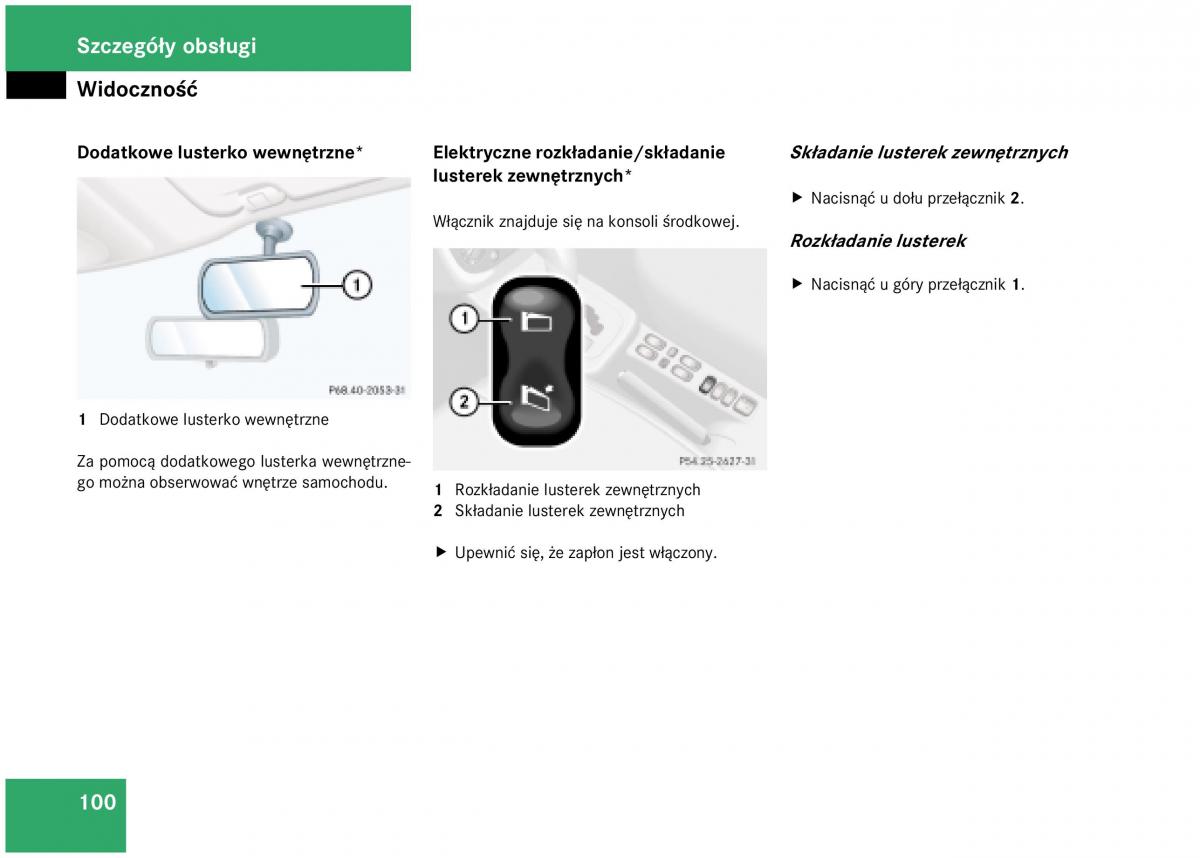 Mercedes Benz A Class W168 instrukcja obslugi / page 100