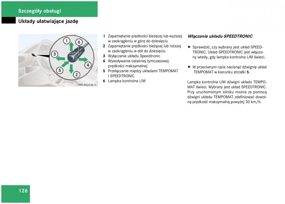 Mercedes Benz A Class W168 instrukcja obslugi / page 126