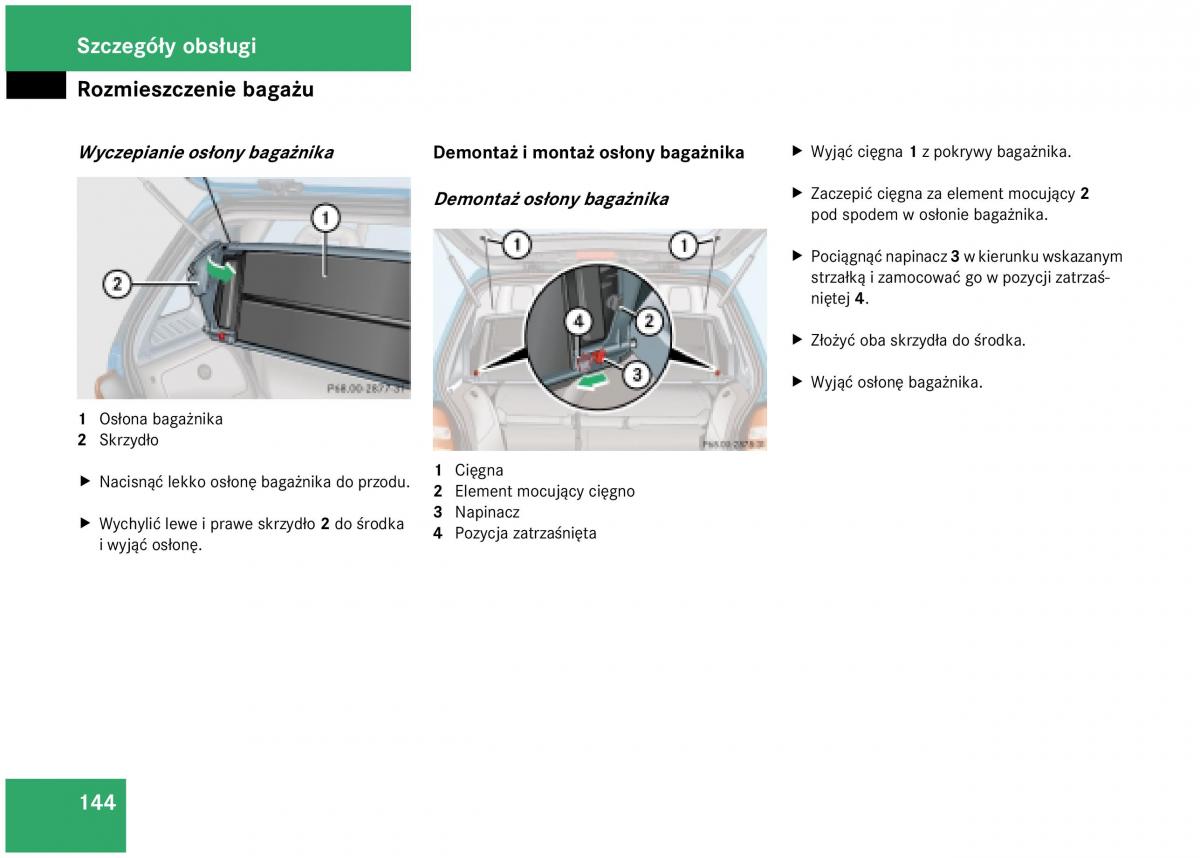 Mercedes Benz A Class W168 instrukcja obslugi / page 144