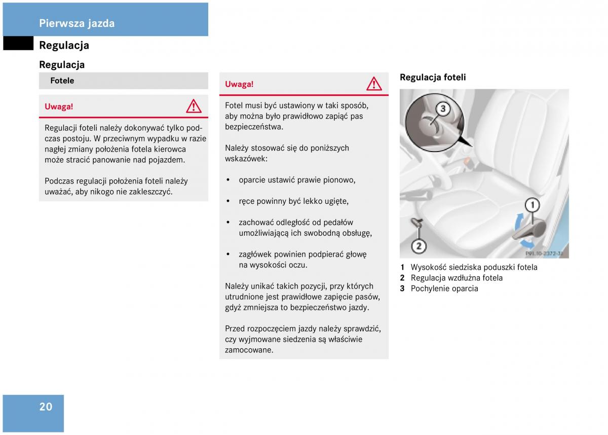 Mercedes Benz A Class W168 instrukcja obslugi / page 21