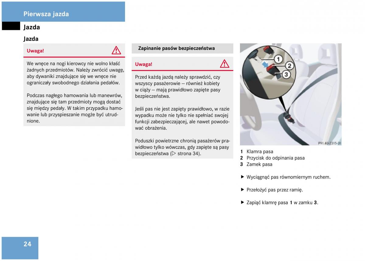 Mercedes Benz A Class W168 instrukcja obslugi / page 25