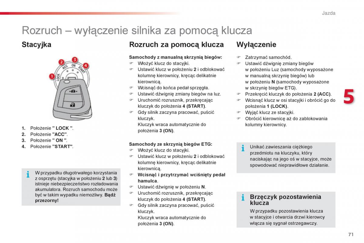 Citroen C1 II 2 instrukcja obslugi / page 73