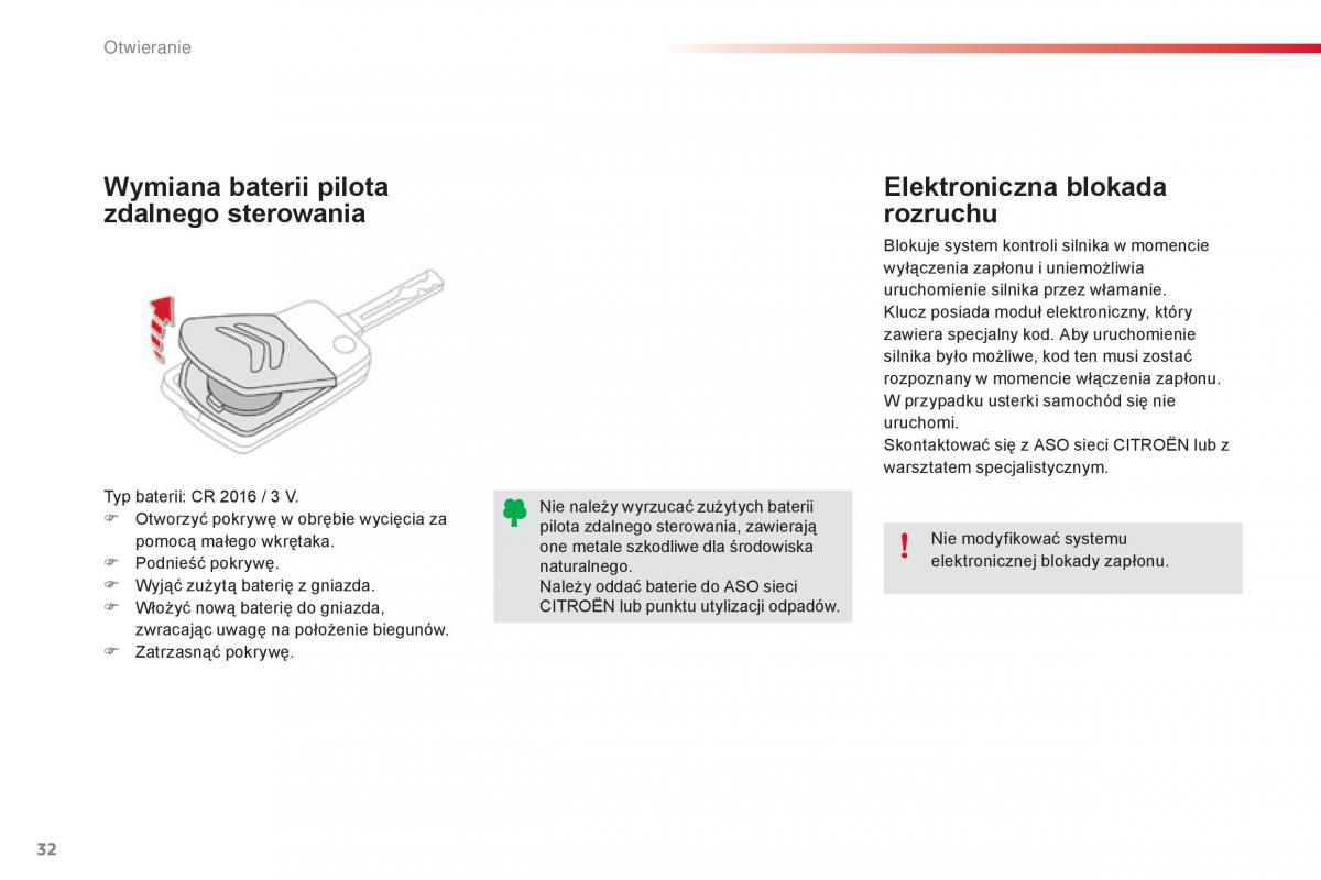 Citroen C1 II 2 instrukcja obslugi / page 34