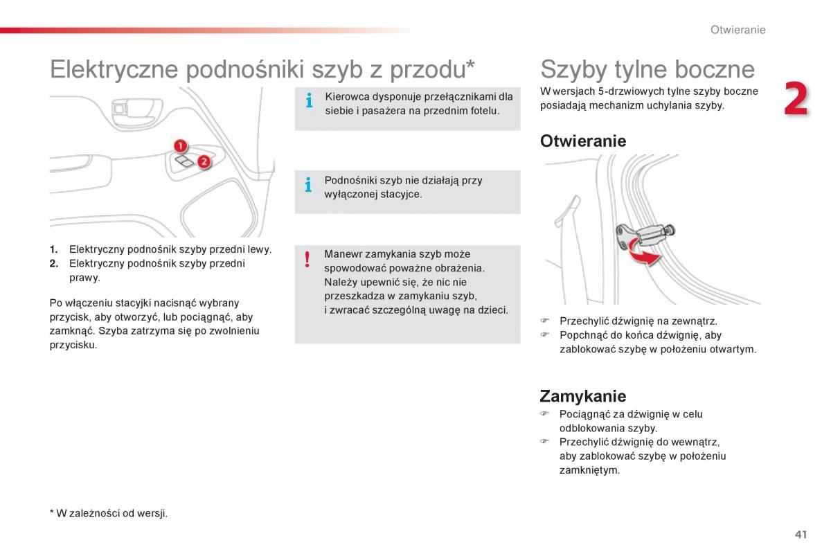 Citroen C1 II 2 instrukcja obslugi / page 43