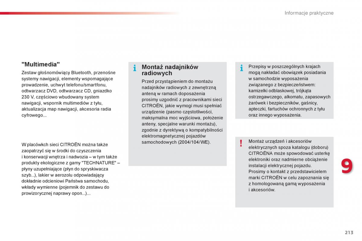 Citroen Cactus instrukcja obslugi / page 215