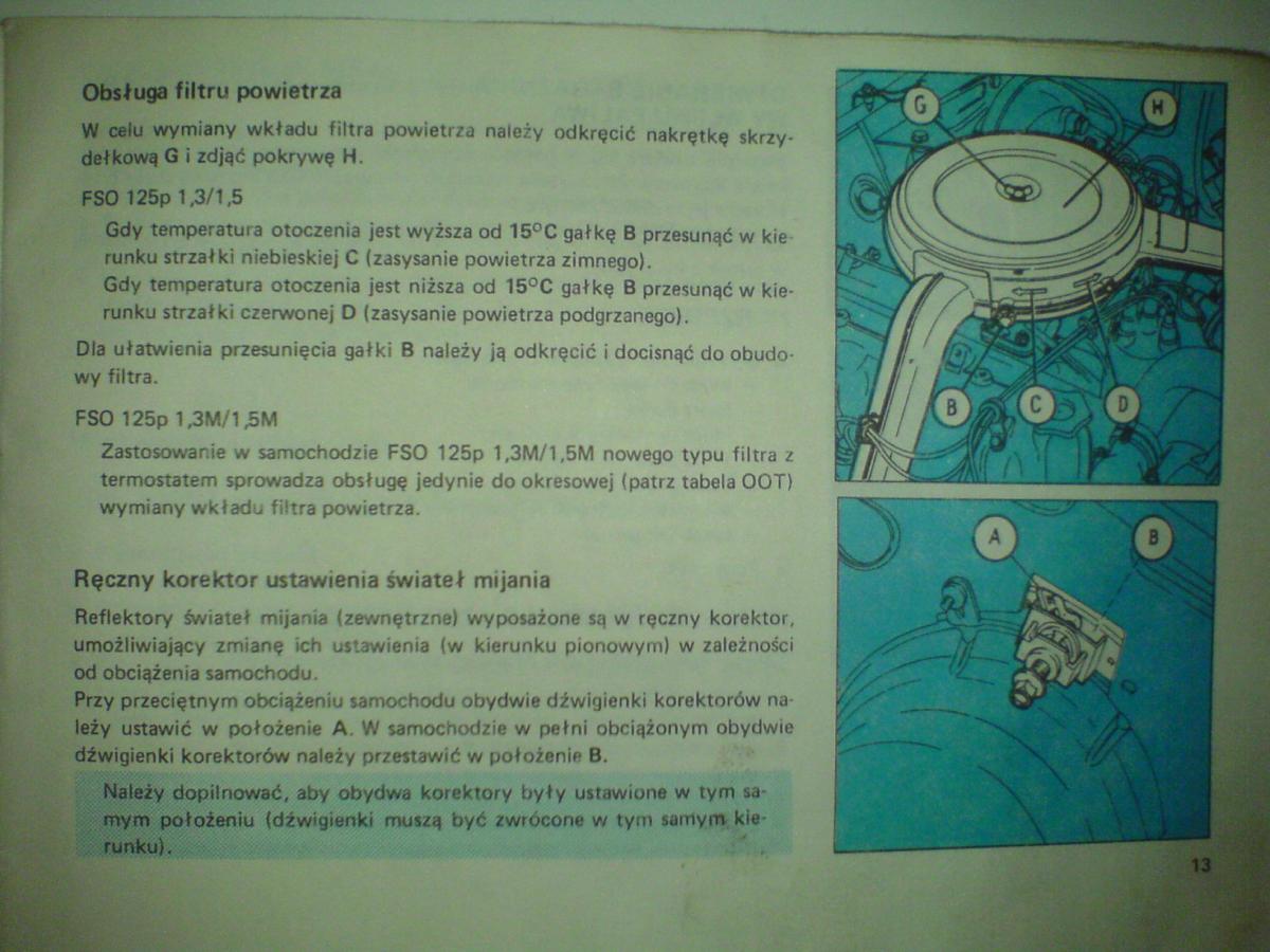 Fiat 125p instrukcja obslugi / page 17