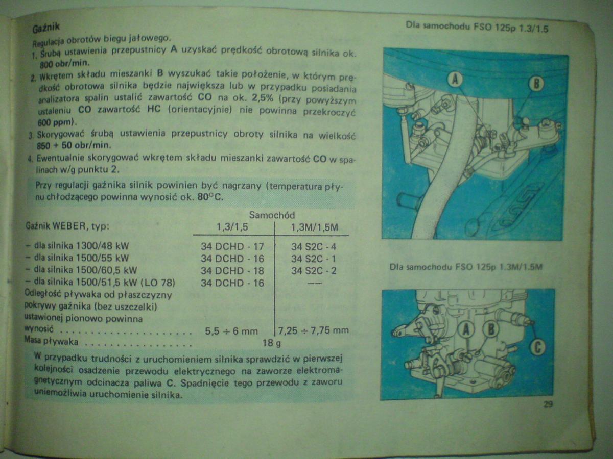 Fiat 125p instrukcja obslugi / page 33