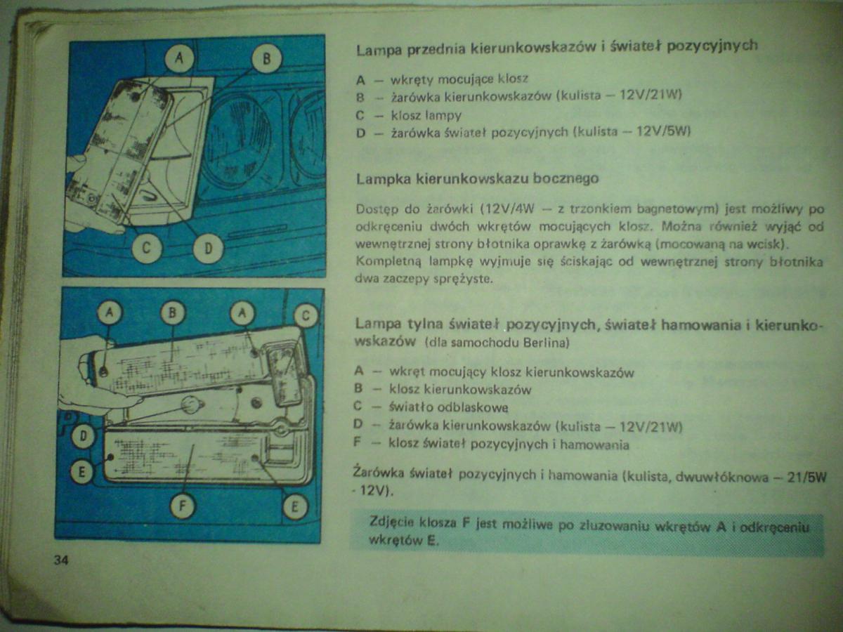 Fiat 125p instrukcja obslugi / page 38