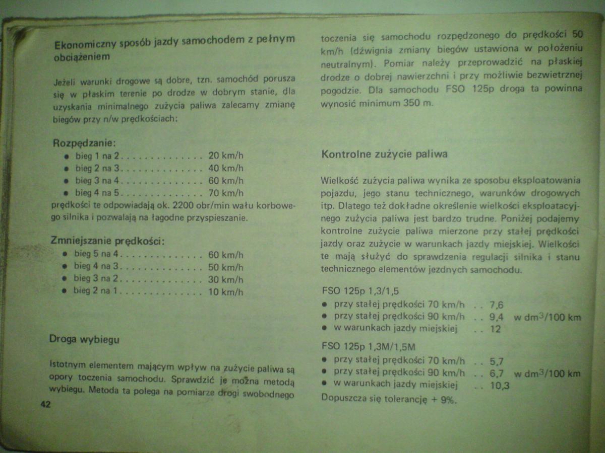 Fiat 125p instrukcja obslugi / page 46